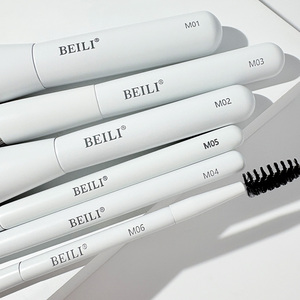 BEILI Set de 6 <span class=keywords><strong>Brochas</strong></span> de <span class=keywords><strong>Maquillaje</strong></span> de Viaje, <span class=keywords><strong>Brochas</strong></span> de <span class=keywords><strong>Maquillaje</strong></span> de Tamaño Viaje <span class=keywords><strong>para</strong></span> Base, Polvo, Rubor, Set de Regalo, Cruelty Free - Product Image 4