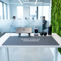 Tapis de bureau en tissu lisse, base en caoutchouc naturel, imprimé sur mesure, XXL, grand tapis de souris, bords cousus, tapis de protection de table