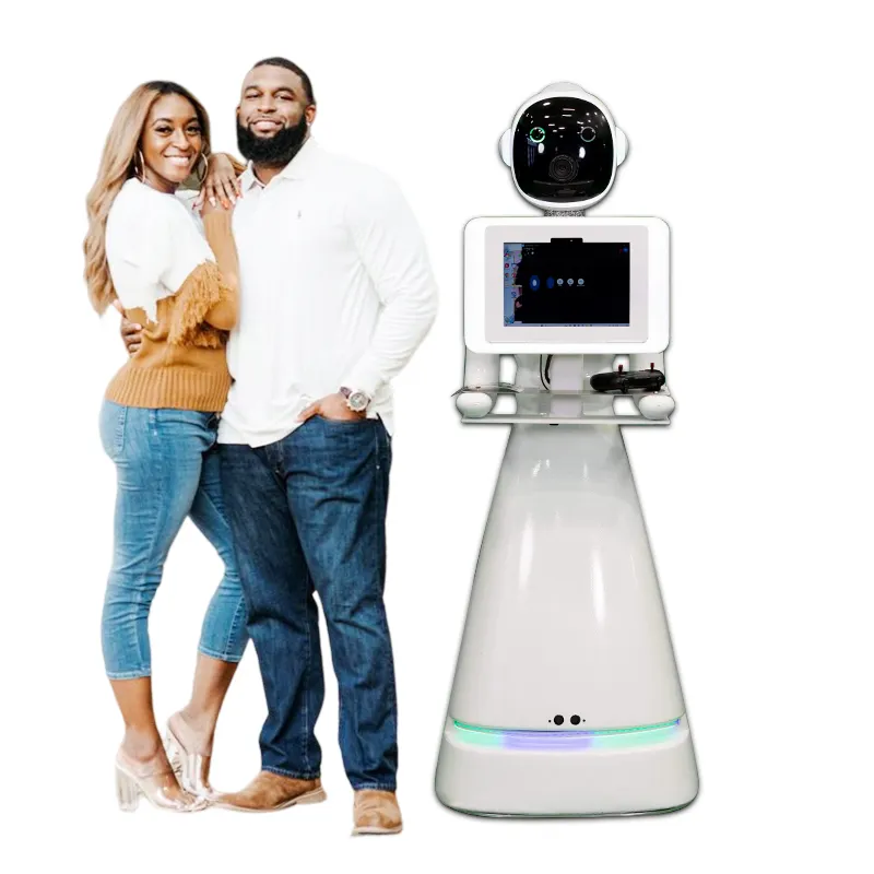 Stan foto robot LED, kaca Tempered baru 2023 derajat berputar otomatis dengan lampu RGB Stan foto robot Photobooth