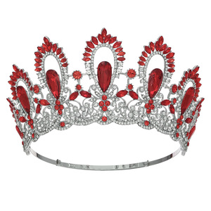 Couronne de championne de concours de beauté mondial, diadème réglable pour mariée, spectacle scénique, défilé, grande couronne de défilé - Product Image 1
