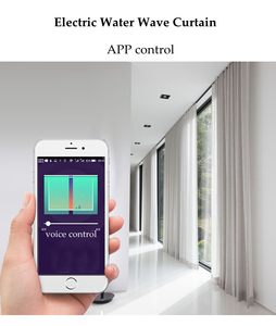 Garden S Fold Curtain S-wave Snake Fold Moda Ripple Fold Cortina Track Google Home Alexa Venta caliente Sheer - Product Image 3