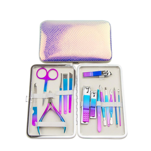 Ensemble d'outils de <span class=keywords><strong>manucure</strong></span> et pédicure en acier inoxydable coloré avec coupe-cuticules et coupe-ongles – Kits de <span class=keywords><strong>manucure</strong></span> en gros - Product Image 2