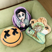 Fundas de Almohada de Poliéster Estampadas de Lujo con Dibujos Animados de Anime, Personalizadas con Logotipo por Sublimación, Juego de Alta Calidad