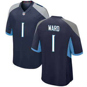 Marineblauwe Tennessee Jersey Custom American Football Shirts, gestikte geborduurde jeugduniformen, sportkleding met logo's - Product Image 3