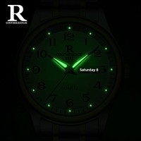 Montre Senior Homme Femme Couple Loisirs Étanche Quartz Acier Inoxydable Alliage Verre Saphir Aiguille Jour/Date Exams
