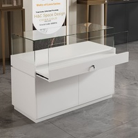 Vitrine d'exposition LED pour objets culturels de musée, présentoir pour téléphones portables et lunettes, vitrine en verre pour centre commercial et bijouterie