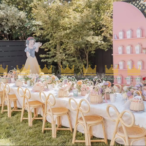 Silla Infantil de Ratán Natural Moderna Hecha a Mano |   Diseño Ecológico y Seguro para Fiestas de Cumpleaños Infantiles y Eventos de Hotel - Product Image 1