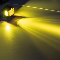 Nuevo diseño, luz de trabajo LED ámbar/blanca de 4 pulgadas, luz de conducción de tirador lateral, accesorios de coche, luz Led para Jeep