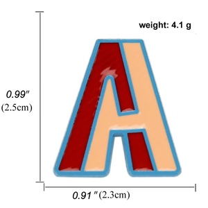 Stock drôle dessin animé <span class=keywords><strong>lettre</strong></span> broche émail broche personnalité mignonne 26 anglais <span class=keywords><strong>lettre</strong></span> sac accessoires broche Badge - Product Image 6