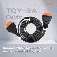Xhorse adaptor hilang semua kunci Toyota BA Adapter untuk alat kunci VVDI Plus, alat kunci Max Pro dan FT-Mini alat OBD