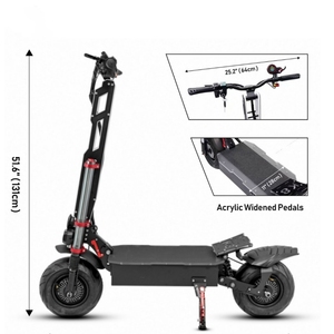 Trottinette pliable à double moteur pour adultes, 60V 38Ah, pneus de 12 pouces, trottinettes à deux roues puissantes pour adultes - Product Image 6