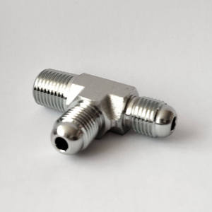 Áp lực cao thủy lực khớp nhanh chóng xoay ống lắp TEE BSP nam hợp kim kẽm vật liệu mịn mạ kẽm kẹp chìa khóa 1PC min - Product Image 3