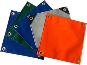 Bâche en tissu enduit <span class=keywords><strong>de</strong></span> PVC renforcée : imperméable, résistante aux UV, ignifuge, pour couvrir les quais et les véhicules - Product Image 1