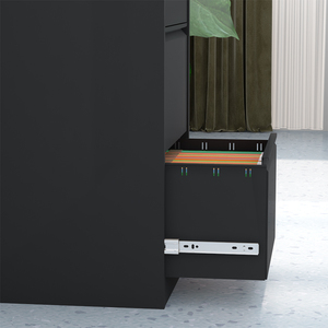 <span class=keywords><strong>Armoire</strong></span> de classement <span class=keywords><strong>industrielle</strong></span> en acier à 4 tiroirs coulissants avec revêtement en poudre écologique pour usage moderne à la maison, au bureau ou en atelier - Product Image 4