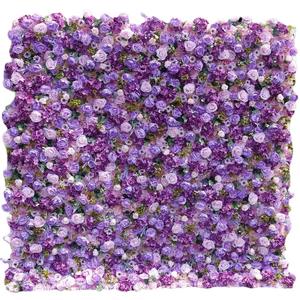 Wholesale Flower Wall Panel <b>Artificial</b> Flowers for Wall Decoration Flower Wall Oem Factory for Party Event Decor - Product Image 4