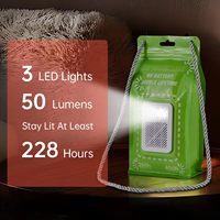 Lampe de camping portable à eau salée, éclairage d'avertissement extérieur, lampe LED sans recharge pour situations d'urgence