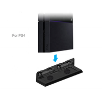 SYYTECH Support de charge multifonctionnel pour console de jeu avec ventilateur de refroidissement pour PlayStation 4 PS4 Slim Accessoires de jeu