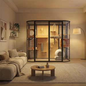 Vente en gros de meubles et accessoires pour animaux de compagnie : Villa pour chat en bois massif, Tour multifonction pour chat, Condo pour chat, Maisonnette pour chat, pour <span class=keywords><strong>l</strong></span>'intérieur et les magasins d'animaux - Product Image 3