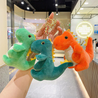 Porte-clés en peluche en gros, animaux en peluche, dinosaures en peluche, porte-clés, poupées pour sacs