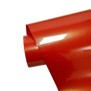 "HighCool, venta al por mayor, película de vinilo Diamond Golden Orange Car Wrap con superficie brillante, protección UV y resistente a los arañazos" - Product Image 1