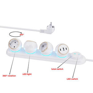 Europäische 8-Draht <span class=keywords><strong>PL</strong></span> DE Egygold Icam Steckdose mit 360-Grad-Drehung für Haushaltsladegeräte - Product Image 2