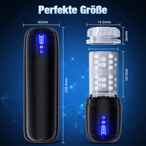 추진 회전 자동 남성 스트로커 섹스 기계 방수 진동 진공 펌프 흡입 남성 전기 자위 컵 - Product Image 2