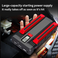 Démarreur d'urgence pour voiture 12V 2000mAh, dispositif de démarrage d'urgence haute puissance, équipement de charge de batterie avec lumière LED