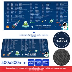 Tappetino per <span class=keywords><strong>Mouse</strong></span> Nezha Extra Large con funzione antimacchia spessita da scrivania da ufficio con foto personalizzate con tasti di scelta rapida su Stock personalizzati - Product Image 4