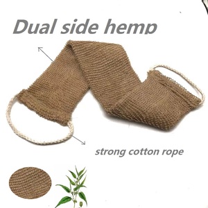Guantes Exfoliantes de Cáñamo Biodegradables con Logotipo Personalizado, Guante Exfoliante de Ducha de Yute y Algodón, Esponja Vegetal, Cinturón Exfoliante Corporal - Product Image 4