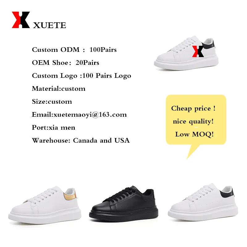 Famous brand sneaker men sneakers shoes white black leather sneakers for men
