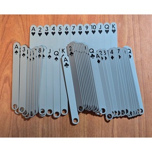 Bâtonnets <span class=keywords><strong>de</strong></span> <span class=keywords><strong>glace</strong></span> en plastique en forme <span class=keywords><strong>de</strong></span> cartes à jouer, bâtonnets <span class=keywords><strong>de</strong></span> poker, décoration imprimée en 3D - Product Image 1
