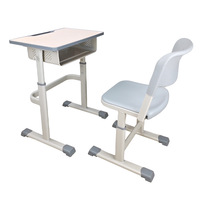 Offre Spéciale de gros mobilier éducatif de bonne qualité ensemble bureau et chaise d'étudiant pour le lycée