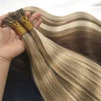 Extensions de cheveux humains brésiliens Remy non traités de haute qualité, pré-collées, à double trame, avec kératine, micro-liens, pour la vente en gros