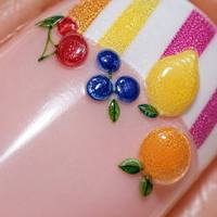 Faux Ongles à Presser Personnalisés, Motif French Manucure, Design Fruité, Vente en Gros, Forme Amande, Cerise 3D, Myrtille, Ongles Acryliques Artificiels