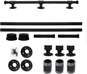 Lan can cho cầu thang trong nhà 2 phần lấy đường ray cho người già khuyết tật kim loại nội thất tay lan can cho cầu thang treo tường - Product Image 4