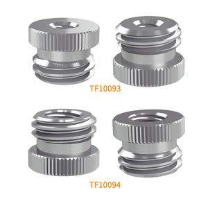 Adaptador de aleación de aluminio Tengdafei, tornillo de conversión de rosca de 5/8 a 1/4 para montaje en trípode de micrófono - Product Image 1