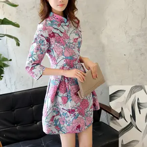 ผ้าด๊อกบี้แบบลายริ้วสำหรับเสื้อผ้าเด็กผู้หญิงผ้าโพลีเอสเตอร์100% สองหน้าผู้ผลิตจีน - Product Image 1