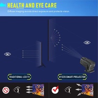 Smart Android 11 4K Mini projecteur portable natif 1080p HY320 Home Cinema LED Beamer 7000 Lumens à l'état neuf