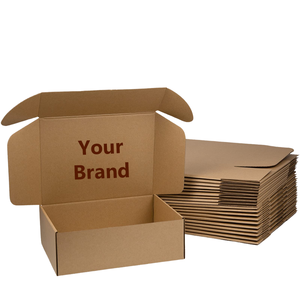 Personalized Design Custom Logo and Color Kraft Rigid Boxes with Handle Reusable <b>Material</b> for Retail and E-commerce - Product Image 1
