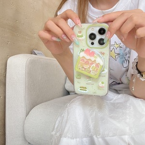 เคสโทรศัพท์แม่เหล็กสีเขียวลายสาดหมึกแบบเค้กมัทฉะ พร้อมขาตั้งสองชั้น ป้องกันรอบด้าน สำหรับ iPhone 17 Pro Max 16 15 14 - Product Image 4