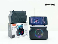 Tragbarer kabelloser 5.4-Lautsprecher mit RGB-Licht, Stereo-Woofer, 10W Ausgangsleistung, integriertem Mikrofon – Outdoor-Party-DJ-Lautsprecher mit FM/TF/USB