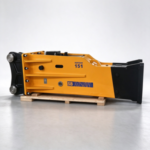 Martillo Hidráulico Soosan SB151 Tipo Caja para Excavadora de 40-55 Toneladas, Accesorio para Excavadora de Orugas Kobelco - Product Image 1