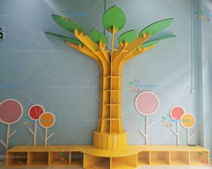 Chiquitos روضة أطفال مونتيسوري خشبية شجرة رف الكتب الاسترخاء القراءة زاوية الأطفال الرعاية النهارية مركز التعلم المبكر - Product Image 6