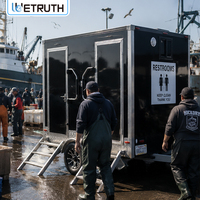 Wetruth Remorques sanitaires et de douche de luxe, personnalisées, portables et mobiles, y compris des toilettes VIP