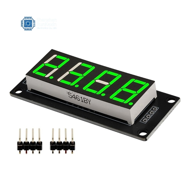 Digital Pin Display With Clock TM1637 0.56" 4 Bit Digital Tube LED Display 7 Segments Clock Module