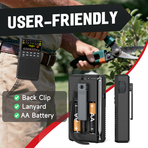 Radio Portátil AM <span class=keywords><strong>FM</strong></span> con Clip <span class=keywords><strong>para</strong></span> la Cintura, Funciona con Pilas AA, Excelente Recepción, Radios AM <span class=keywords><strong>FM</strong></span> Portátiles, Radios Transistorizadas - Product Image 3