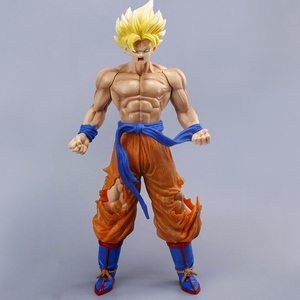 Figurine d'anime Saiyan 3 Goku aux cheveux jaunes 1/4 PVC GK Entertainment Cadeau Jouet d'action - Product Image 2