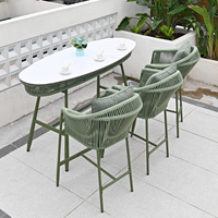 Ensemble de canapés d'extérieur personnalisable en alliage d'aluminium durable, style moderne et épuré, pour hôtel, jardin, cour, balcon, salle à manger et loisirs