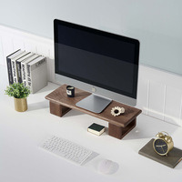 Organisateur de bureau extensible en bois de noyer professionnel, design moderne et épuré, étagère de rangement pour bureau