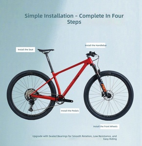 Vélo de montagne en carbone MCELO <span class=keywords><strong>SE</strong></span> de 29 pouces pour M6100 12 vitesses, axe traversant Boost, fourche à suspension pneumatique MOAOZ VICINI, <span class=keywords><strong>selle</strong></span> confortable - Product Image 5